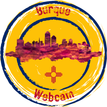 Burque city skyline with logo design